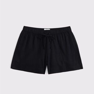 Abercrombie - Linen Black Shorts Small